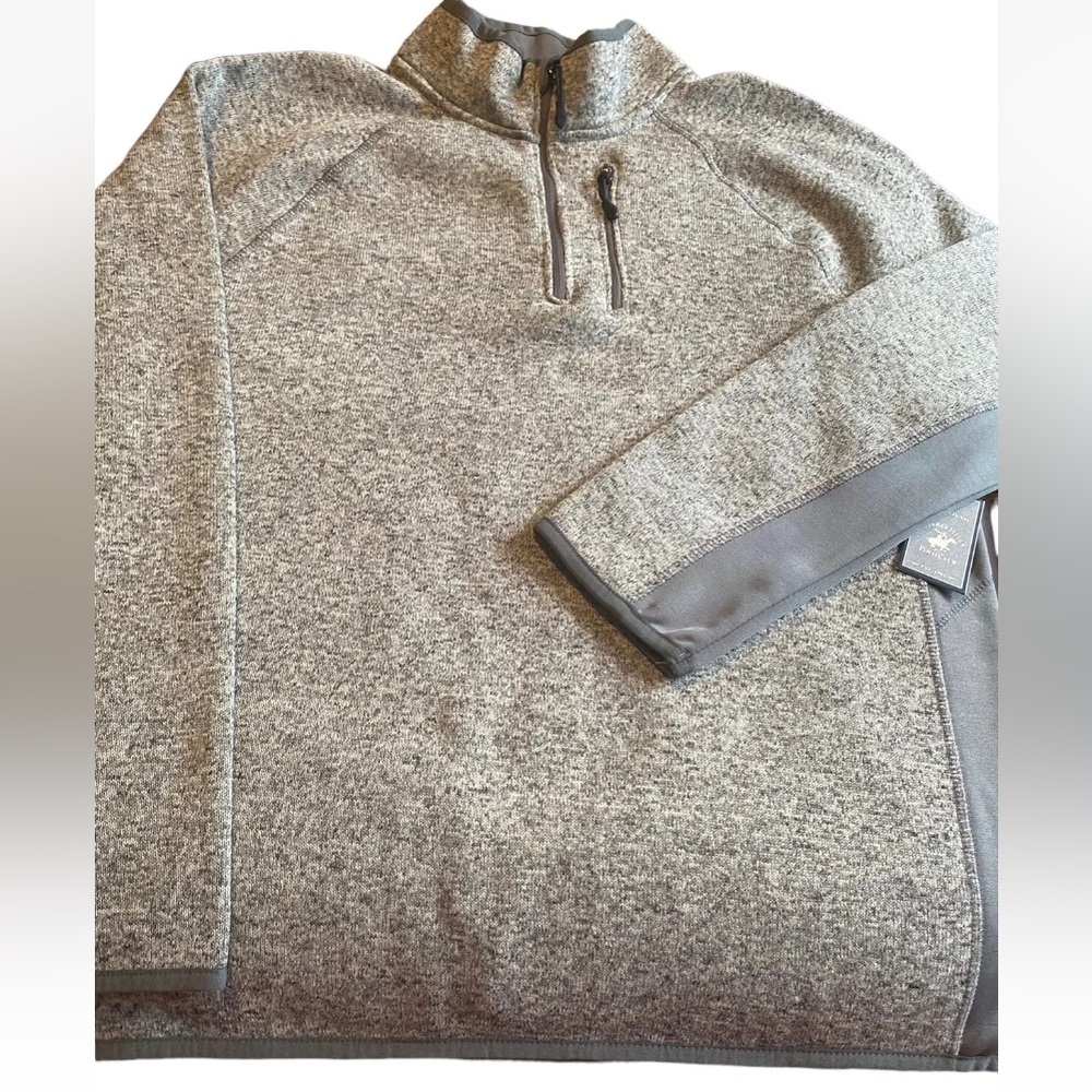 Beverly Hills Polo Club Men's  Size L Lightweight 1/4 Zip Pullover Sweater Shirt